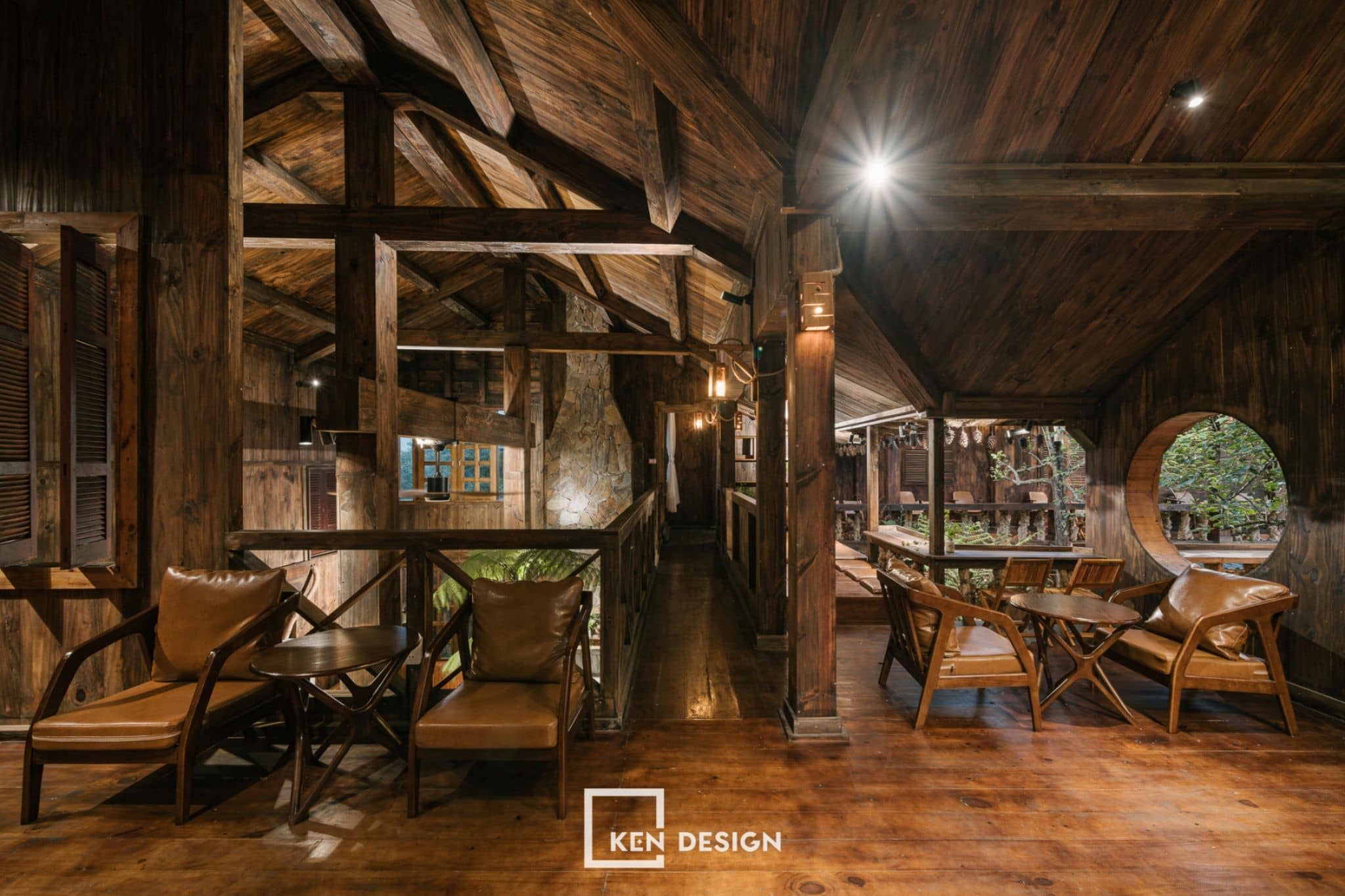 Trang trí quán cafe phong cách rustic